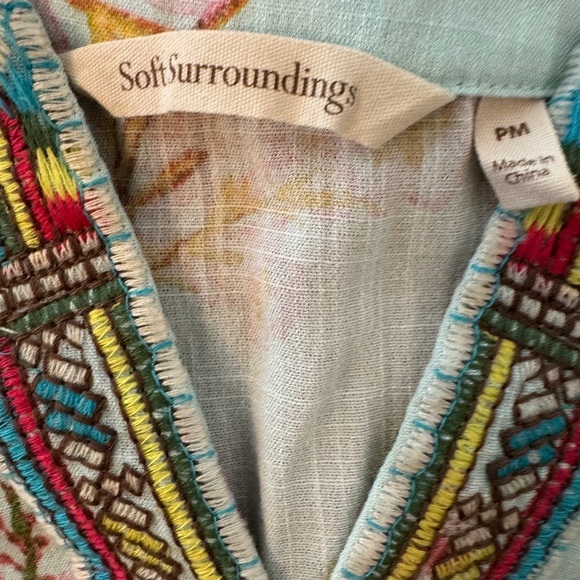 Soft Surroundings Boho Tunic Petite M - Picture 2 of 3